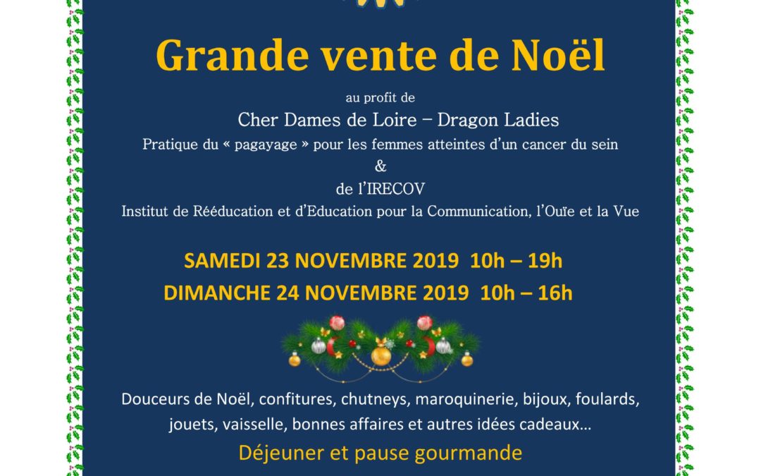 Grande Vente de Noël des Inner Wheel au profit de Cher Dames de Loire
